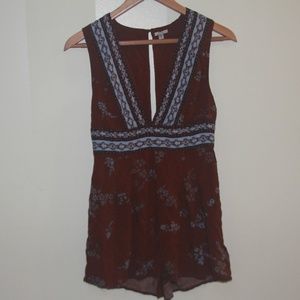 Mahogany Romper